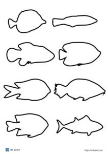 Free printable fish outline templates (18 PDFs) .
